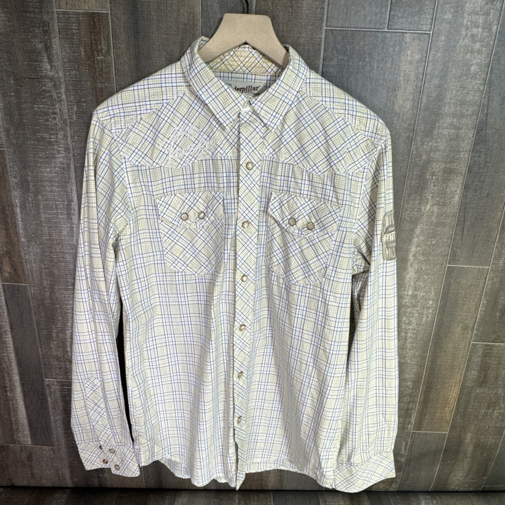 caterpillar western pearl snap shirt‎ Small